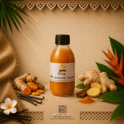 Sirop curcuma gingembre cannelle | Maison du Curcuma – Mémé Rivière