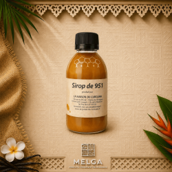 SIROP DE CURCUMA Mère 951, neuf doses de Curcuma, Cinq doses de Gingembre et une dose de poivre
