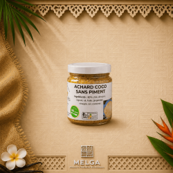 Achard chou de coco nature – La Réunion en Pot | Spécialité réunionnaise artisanale