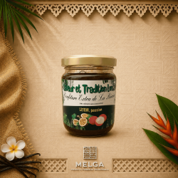 Confiture Extra Letchi Passion – Confiture Artisanale Exotique | Saveur & Tradition Lontan | Le Rucher d’Autre Foies