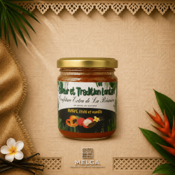 Confiture Extra Papaye Letchis Vanille – Confiture Artisanale Tropicale | Saveur & Tradition Lontan