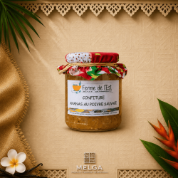 Confiture Ananas Poivre Sauvage – Ferme de L’Est | MELGA