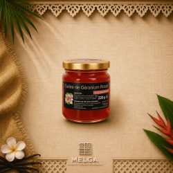 Gelée de Géranium Rosat Réunion – Nature & Gourmandises | Gelée florale artisanale