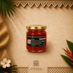Gelée de Géranium Rosat Réunion – Nature & Gourmandises | Gelée florale artisanale