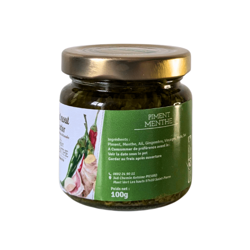 PIMENT VERT MENTHE - Le Goût Nout'Zarlor, l'un des produits les plus appréciés.
