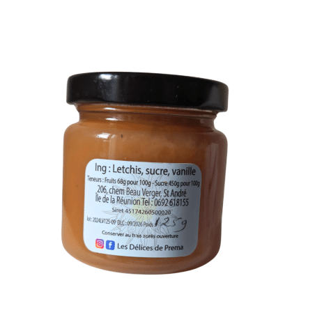Les délices de Préma -  Confitures de Letchis confectionnée par notre championne des confiturières