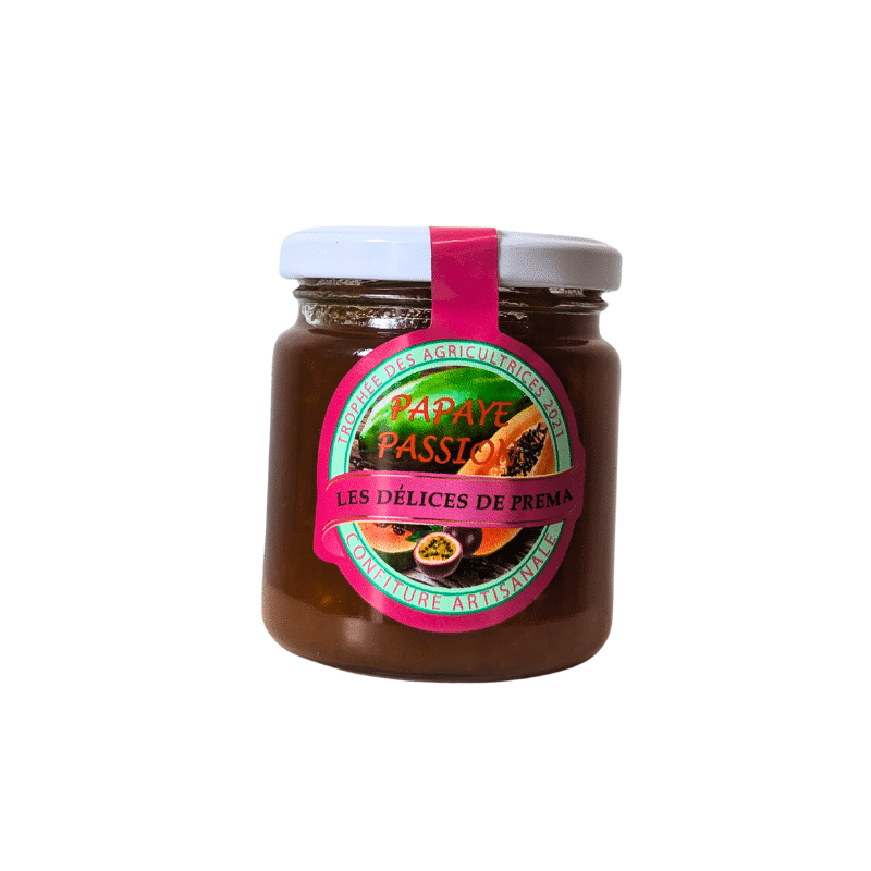 CONFITURE DE PAPAYE PASSION - Les Délices de Préma par la championne des confituriers 2023