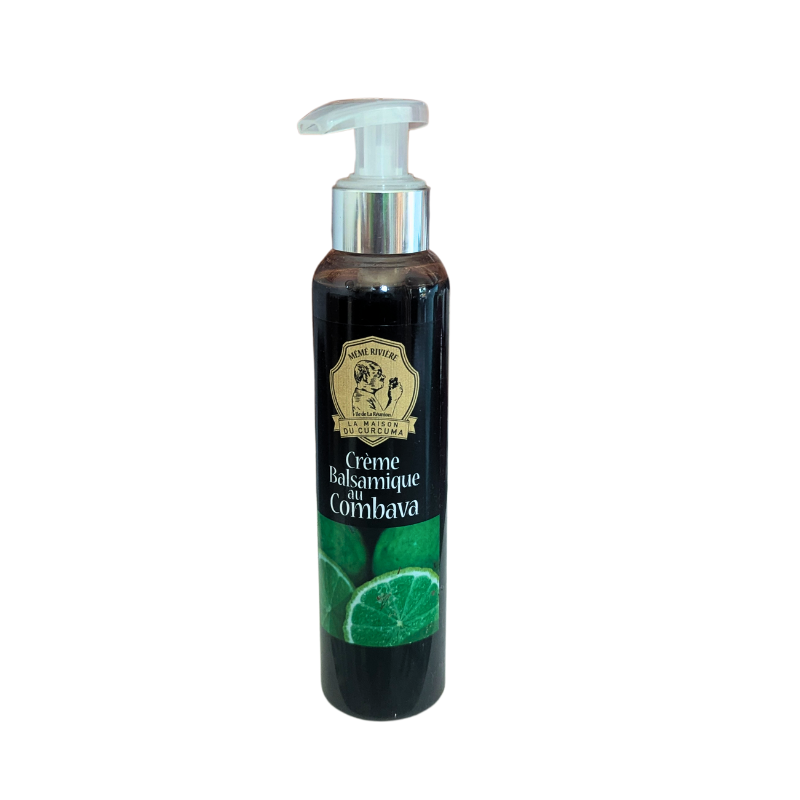La Crème Balsamique au Combava de la Maison du Curcuma né de la collaboration entre la maître Vinaigrier CHAIX et Mémé Rivière