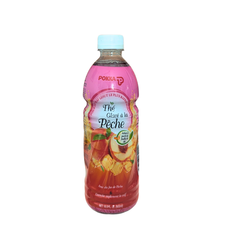 Thé glacé à la pêche Pokka 500 ml – Boisson rafraîchissante importée de Singapour