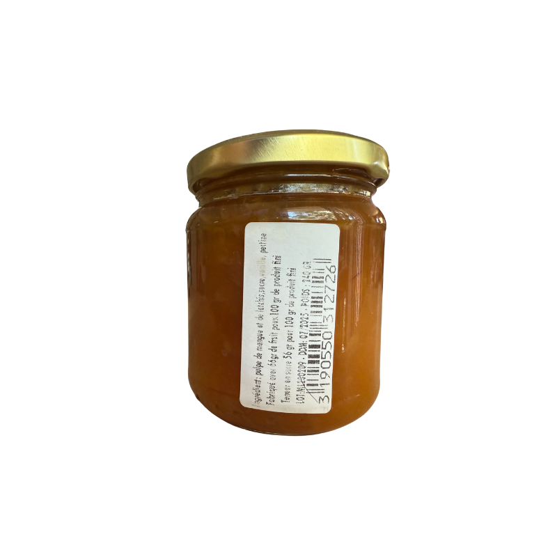 Confiture Extra Mangue Litchi Vanille – Confiture Artisanale Exotique | Saveur & Tradition Lontan