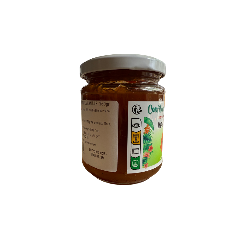 Confiture Extra Papaye Vanille BIO – Confiture Artisanale Bio | Saveur & Tradition Lontan | Le Rucher d’Autre Foies
