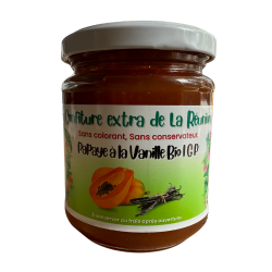 Confiture Extra Papaye Vanille BIO – Confiture Artisanale Bio | Saveur & Tradition Lontan | Le Rucher d’Autre Foies