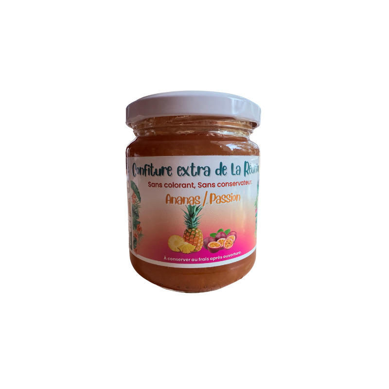 Confiture Extra Ananas Passion – Confiture Artisanale Exotique | Saveur & Tradition Lontan | Le Rucher d’Autre Foies