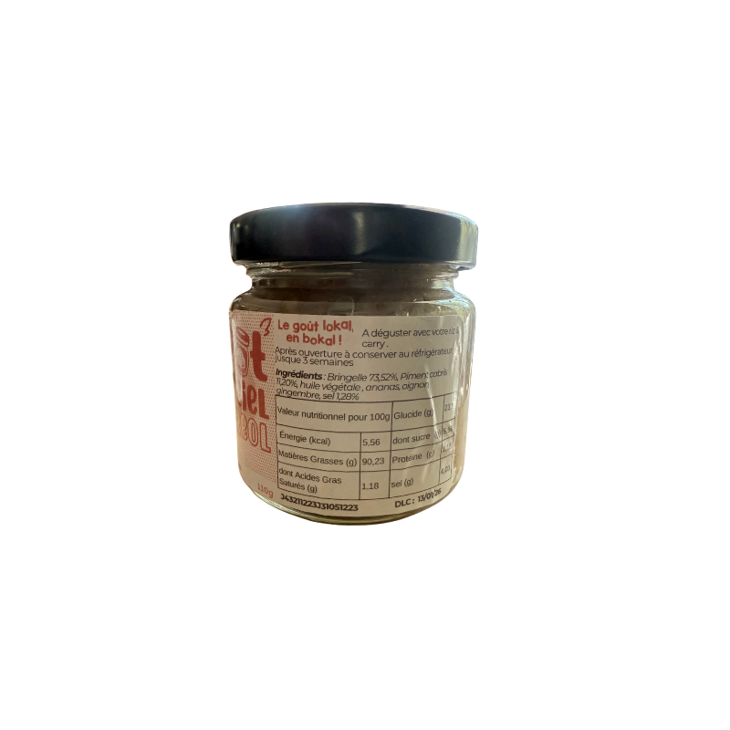 Rougail Bringelle lactofermenté – Pot en Ciel Kréol | Saveurs créoles & probiotiques | MELGA.FR