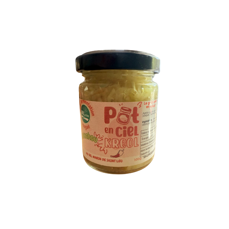 Rougail Chouchou lactofermenté – Pot en Ciel Kréol | Probiotiques & saveurs Réunionnaises | MELGA.FR