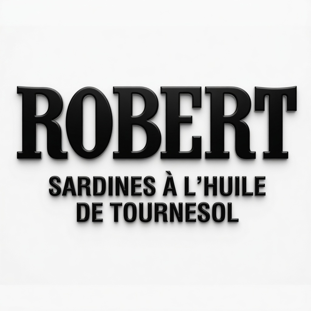 Logo Robert 3D Sardine par Melga